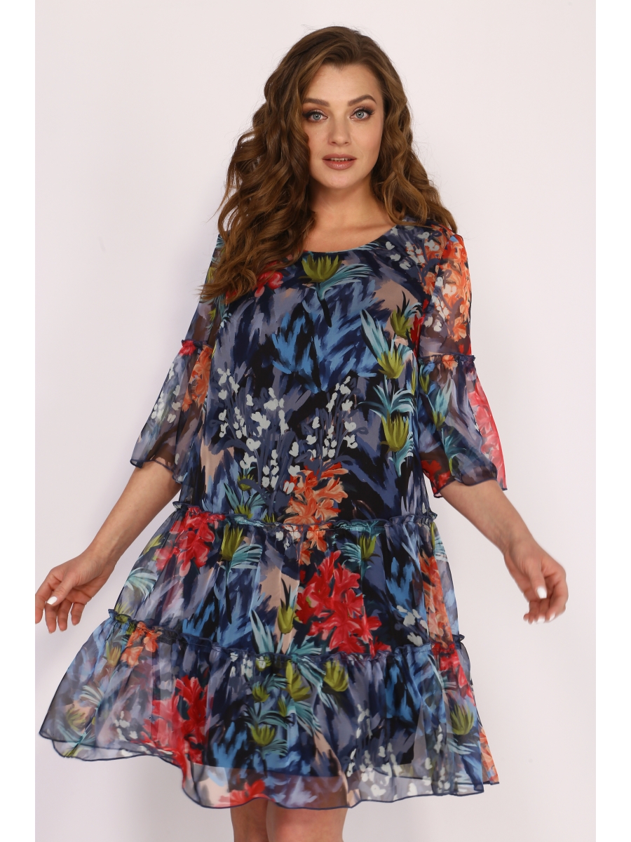 Платье 1085, Белый;розовый, 1085 
Платье 1085, Белый;розовый, 1085