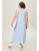 Платье артикул: 4072 голубой с белым (полоска) от INVITE - вид 2