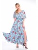 Платье артикул: 892 голубой+голубой пояс от Anastasia - вид 1