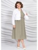 Плательный костюм артикул: 5417-3 хаки от Mira Fashion - вид 1