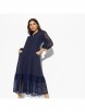 Нарядное платье артикул: На вес золота (blue elegant, с поясом) от CHARUTTI - вид 2