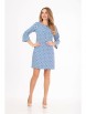 Платье артикул: 810 голубой с геометрическим принтом от Anelli - вид 5