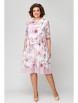 Нарядное платье артикул: М-969 бело-розовый от Solomea Lux - вид 1