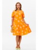 Платье артикул: М-175 оранжевое от Мублиз - вид 4