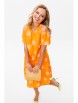 Платье артикул: М-175 оранжевое от Мублиз - вид 6