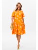 Платье артикул: М-175 оранжевое от Мублиз - вид 7