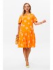 Платье артикул: М-175 оранжевое от Мублиз - вид 1