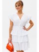 Нарядное платье артикул: М-169 белый от Мублиз - вид 3