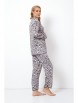 Пижама артикул: VALENCIA GREY Пижама женская со штанами от Aruelle - вид 2