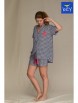 Пижама артикул: LNS 451 4 A21 Пижама женская с шортами от Key - вид 2