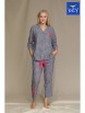 Пижама артикул: LNS 451 A21 Пижама женская со штанами от Key - вид 2