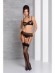 Комплекты белья артикул: Lovelia set Black от Passion lingerie - вид 3