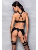 Комплекты белья артикул: Hima set Black от Passion lingerie - вид 2