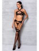 Комплекты белья артикул: Hima set Black от Passion lingerie - вид 3