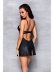 Сорочки и платья артикул: Loona chemise Black от Passion lingerie - вид 2