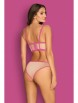 Комплекты артикул: Nudelia top & panties Pink от Obsessive - вид 2