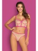 Комплекты артикул: Nudelia top & panties Pink от Obsessive - вид 1