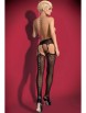 Чулки артикул: S 206 garter stockings Black от Obsessive - вид 2