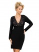 Сорочка артикул: Silvana long nightdress Black от Donna - вид 1