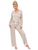 Пижама артикул: Simply long pyjamas Beige от Donna - вид 1