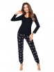 Пижама артикул: Mika pyjamas Black от Donna - вид 1