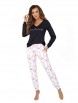 Пижама артикул: Flamingo pyjamas Black от Donna - вид 1