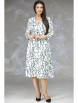 Платье артикул: 621 белый+черный принт от Angelina & Сompany - вид 1