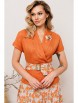 Юбочный костюм артикул: 2641 оранжевый от Мода-Юрс - вид 5