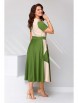 Платье артикул: 2681 бежево-зелёное от Асолия - вид 2