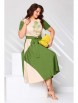 Платье артикул: 2681 бежево-зелёное от Асолия - вид 4