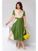 Платье артикул: 2681 бежево-зелёное от Асолия - вид 8