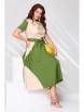 Платье артикул: 2681 бежево-зелёное от Асолия - вид 9