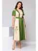 Платье артикул: 2682 бежево-зеленое от Асолия - вид 5