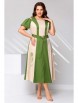 Платье артикул: 2682 бежево-зеленое от Асолия - вид 1