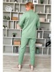 Брючный костюм артикул: 2073 зеленый от Rumoda - вид 2