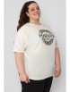 Майка,футболка артикул: Футболка Гепард plus, белый от Style Margo - вид 6