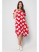 Платье артикул: Платье Пятнашки, красный от Style Margo - вид 1