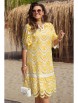 Платье артикул: 20703 желтый+белый от Vittoria Queen - вид 1