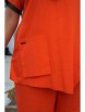 Брючный костюм артикул: 20573 красно-оранжевый от Vittoria Queen - вид 8