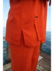 Брючный костюм артикул: 20573 красно-оранжевый от Vittoria Queen - вид 10