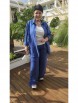 Брючный костюм артикул: 20653/1 джинс от Vittoria Queen - вид 5