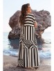 Платье артикул: 20473 полоска черный+белый от Vittoria Queen - вид 2