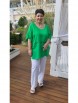 Брючный костюм артикул: 20553 зеленый+белый от Vittoria Queen - вид 5