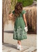 Платье артикул: 20463 зеленый+белый от Vittoria Queen - вид 2