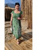 Платье артикул: 20463 зеленый+белый от Vittoria Queen - вид 4
