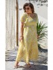 Платье артикул: 21653 желтый+белый от Vittoria Queen - вид 1