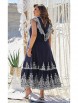 Платье артикул: 21483 синий+белый от Vittoria Queen - вид 6