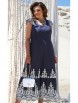 Платье артикул: 21483 синий+белый от Vittoria Queen - вид 1