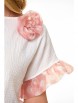 Юбочный костюм артикул: M-7512 белый теплый/нежный розовый от T&N - вид 4