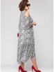 Нарядное платье артикул: 7234 бело-серый принт от Eva Grant - вид 4